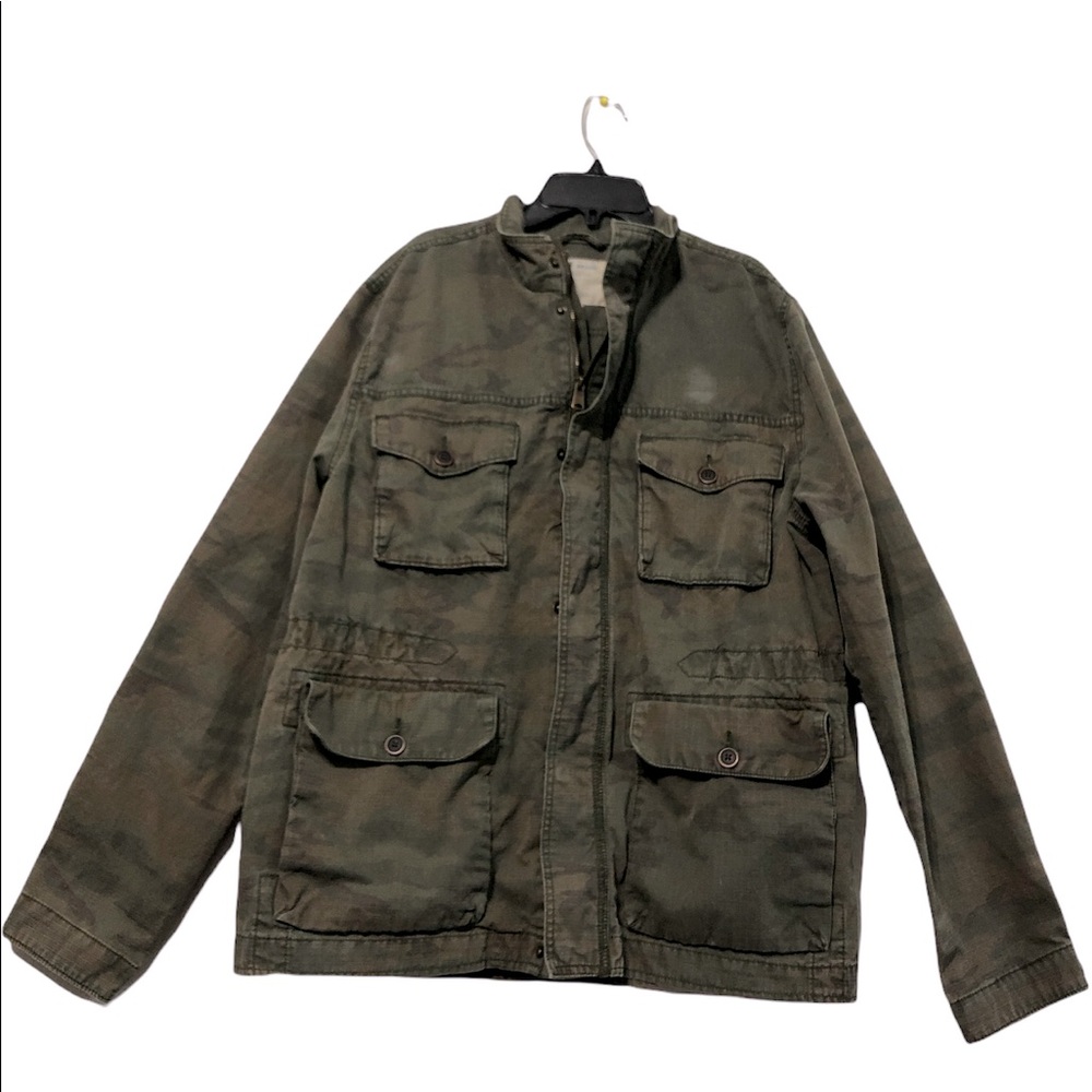 Lucky Brand Camouflage Utility Jacket large